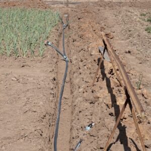 a pipe in the ground